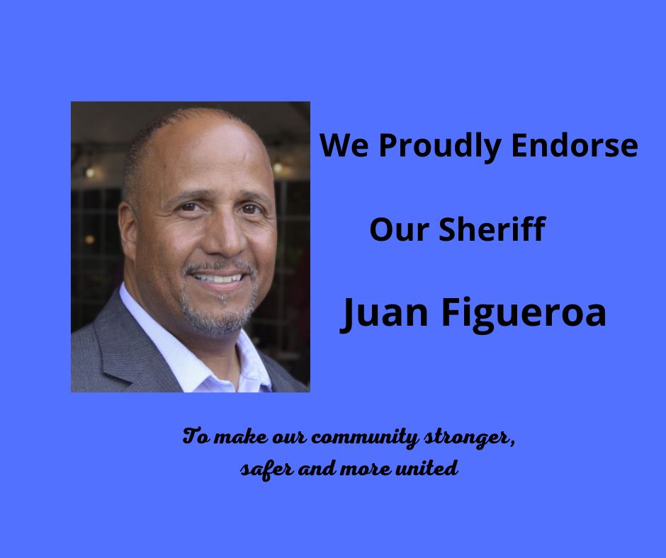 The SDC unanimously endorsed Sheriff Juan Figueroa in his re-election campaign. Congratulations, Juan!